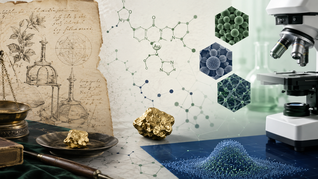 Historische und moderne Laborforschung zu Gold in der Medizin
