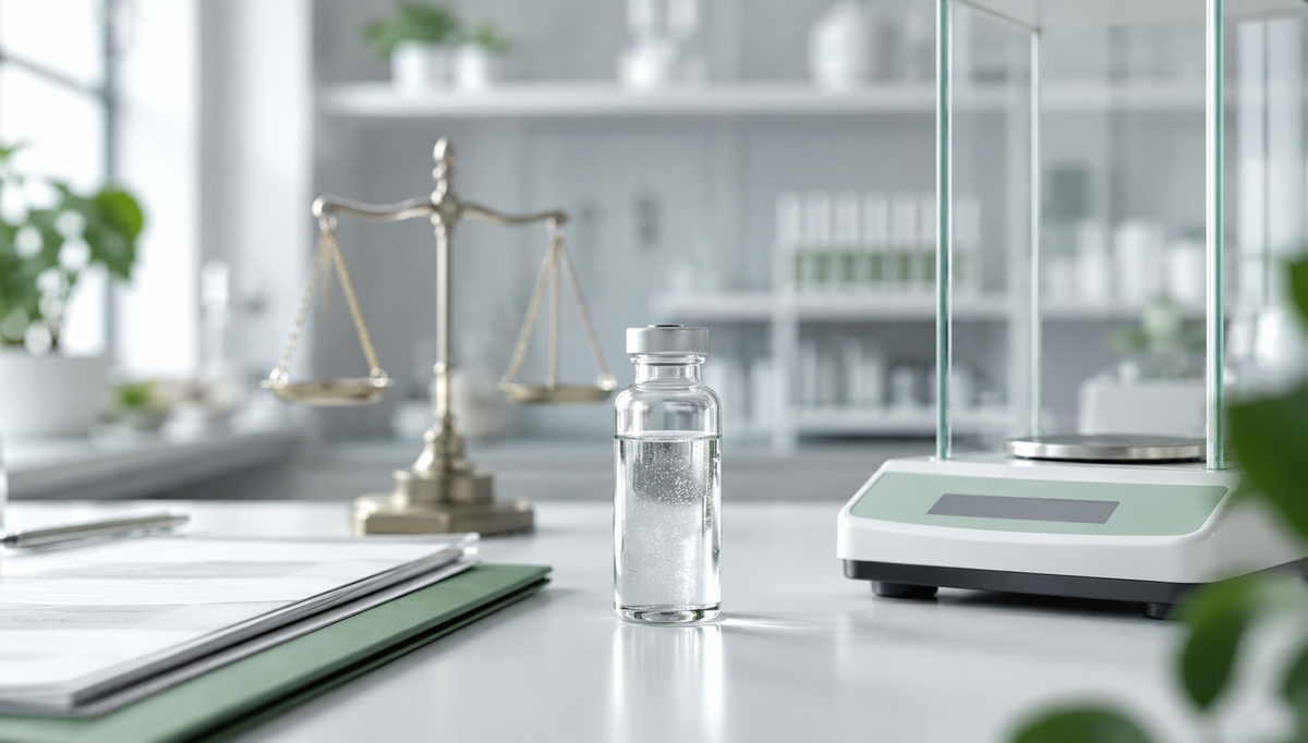 Rechtslage zu kolloidalem Silber – Labor und Waage
